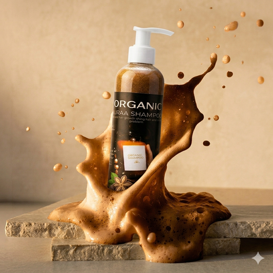 Organic Aura: Herbal Hair Growth Shampoo | 15+ Bio-Active Ingredients | Sulfate & Paraben Free